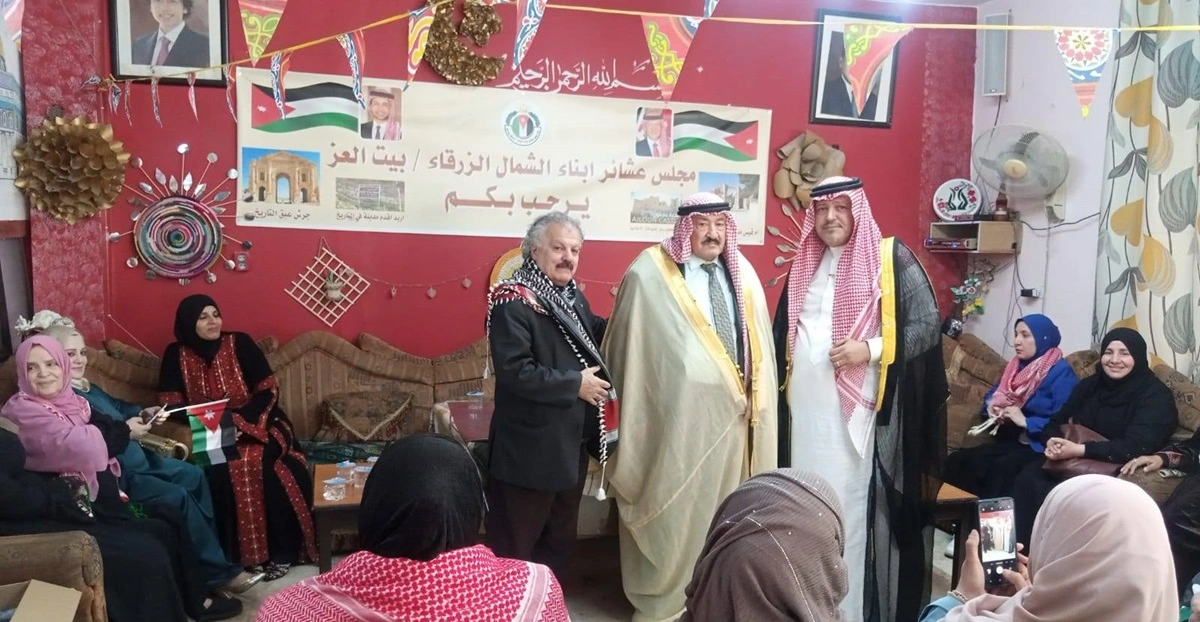 تكريم أصيل في يوم العلم الأردني للشيخ عيسى التميمي  رئيس ديوان عشائر أبناء الشمال