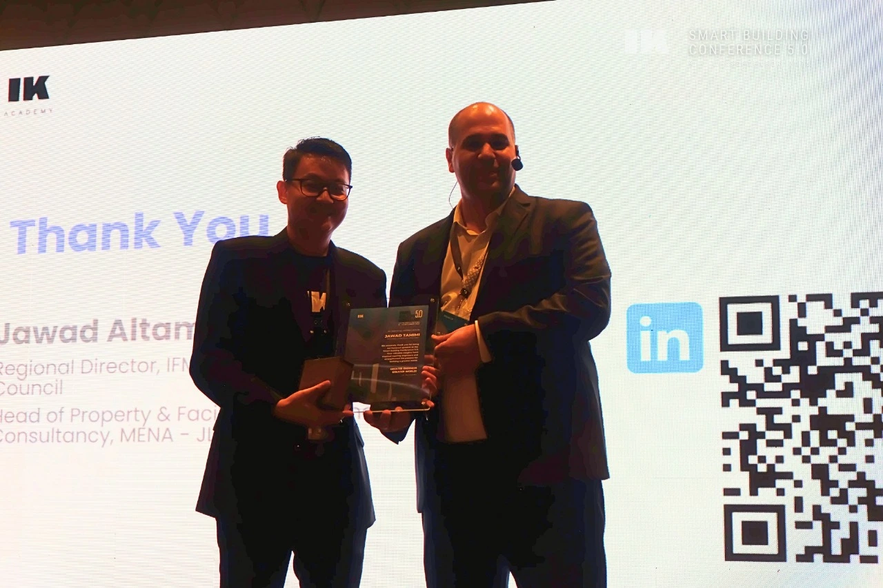  المهندس جواد التميمي يطلق مفهوماً جديداً في المباني الذكية ويحظى بتكريم عالمي